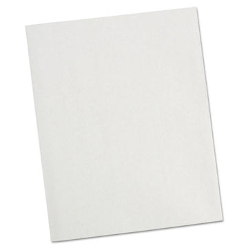 Universal® Two-pocket Portfolio, Embossed Leather Grain Paper, 11 X 8.5, White, 25-box freeshipping - TVN Wholesale